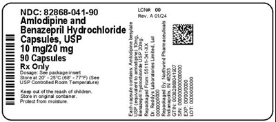 Label (82868 041 90   Rev A 01 24)